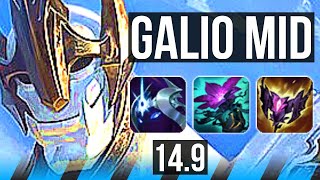 GALIO vs LUX (MID) | Rank 5 Galio, 5k comeback, 34k DMG | JP Master | 14.9