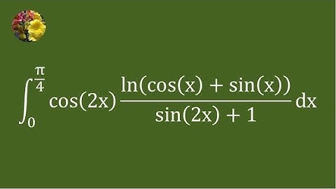 Another method to solve the definite integral using standard techniques