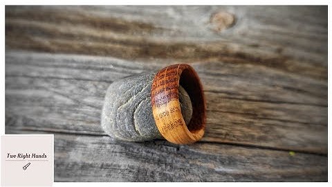 How to make a wooden Ring out of oak - Lathe woodturning