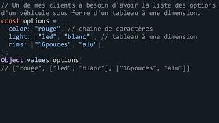 Transformer un Objet en Tableau en UNE LIGNE DE CODE