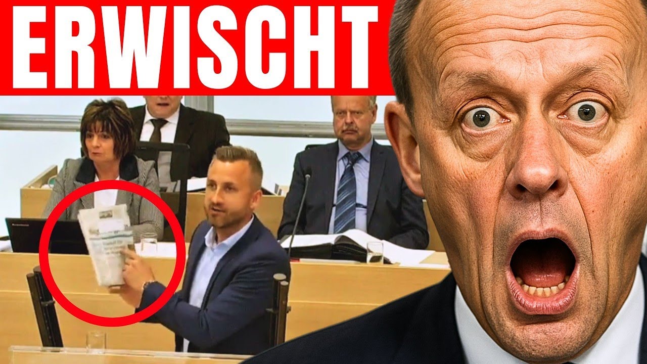 Plötzlich zeigt AFD Zeitung und bringt MERZ FRONT zum Ausrasten!
