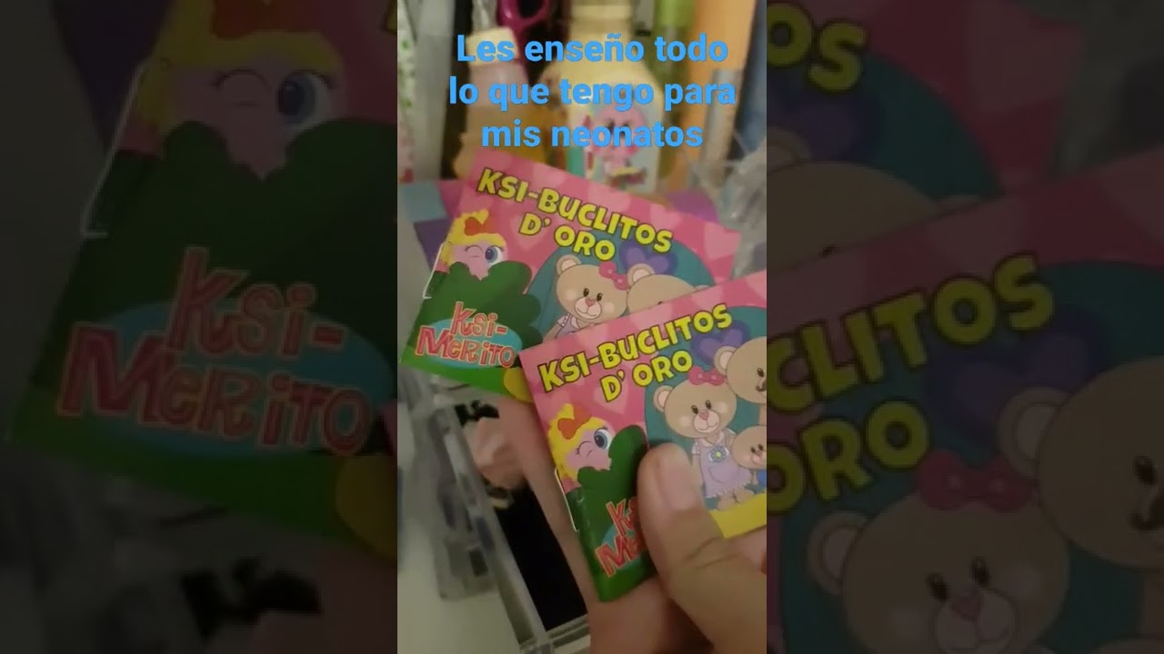 les enseño todo lo que tengo para mis neonatos