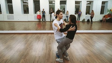 Pavel and Julia. Zouk demo. Coffee Dance Studio (Happy)