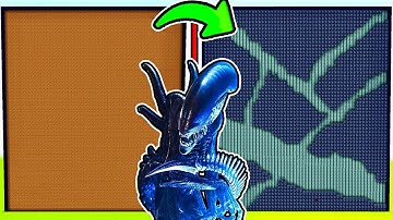 I MADE ALIEN FARM in MINECRAFT Minecrft alien hive mod