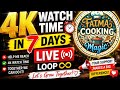 4k watch time in 7 days loop live ...day4 ... evening time