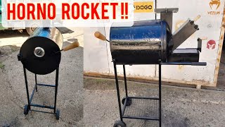 Rocket cooker with oven