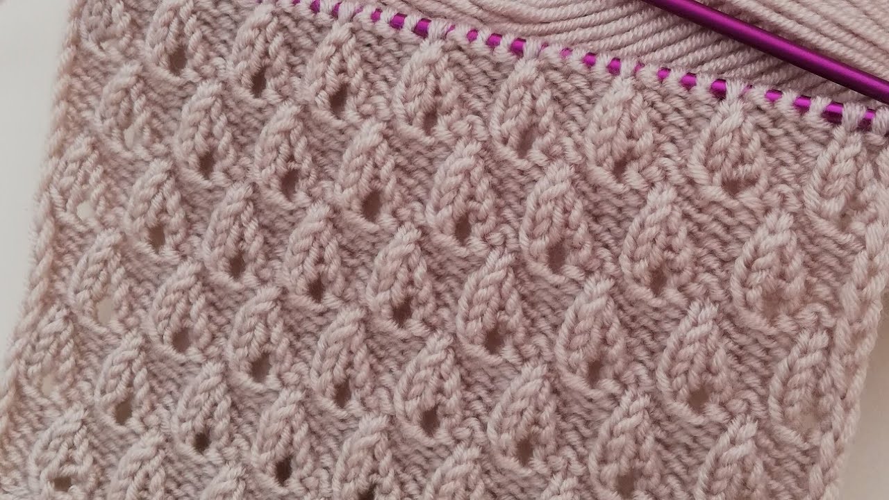 Вяжем жилет за три дня, очень простое объяснение схемы вязания Капли дождя.