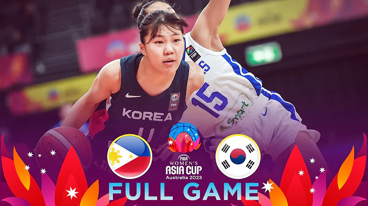 Philippines v Korea | Full Basketball Game | FIBA Women's Asia Cup 2023 - Division A - DayDayNews