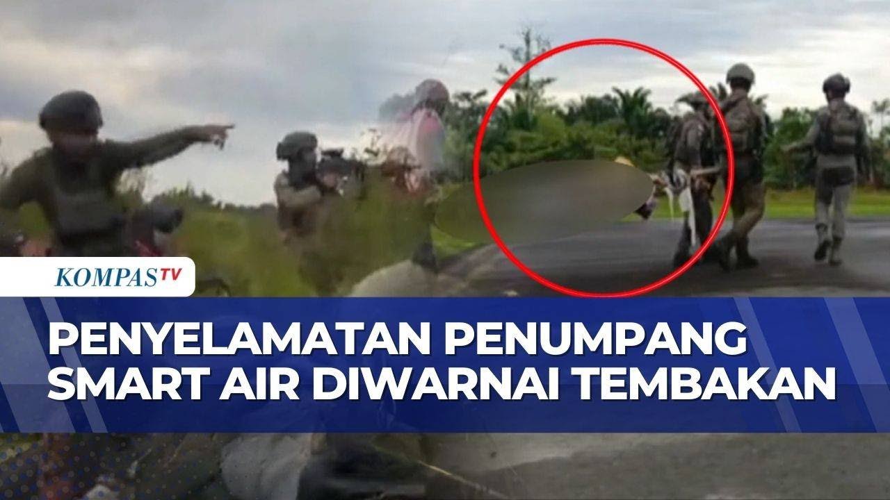 Mencekam! Rentetan Tembakan KKB dan Satgas Damai Cartenz Warnai Evakuasi Penumpang Smart Air