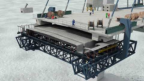 Thi công cầu dây văng Phu My (Phu My construction)