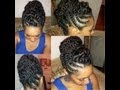 Natural Hair Flat-twist Updo Protective Hairstyle