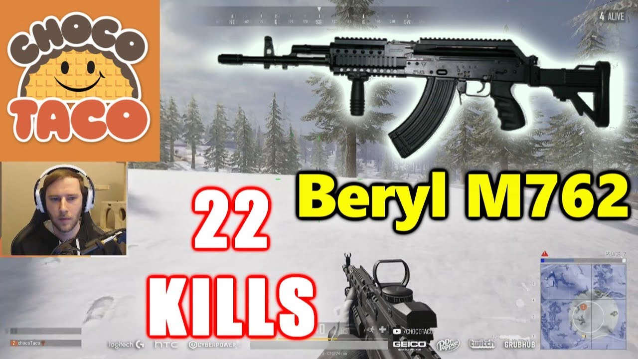 PUBG - TSM ChocoTaco & Random Guy - 22 KILLS - Beryl M762 - VIKENDI 