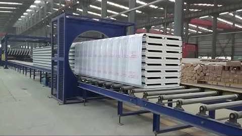 stretch wrapping machine for Sandwich Panel packing,panel de la máquina de embalaje