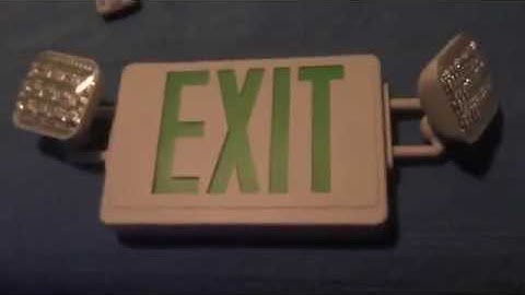 Exit sign setup 1