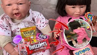 Ana Júlia foi dormi na casa das babys-aprontaram comeram doces escondidos 🍭🍬🍫😱/ Milli Produções