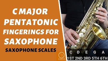 C Major Pentatonic Scale Fingerings For Saxophone Lesson