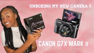 UNBOXING MY NEW CAMERA !! :) CANON G7X MARK II