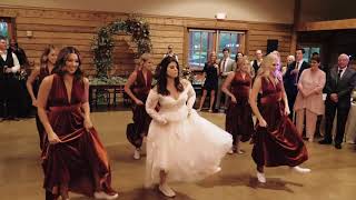 Surprise Bridesmaids Dance at Wedding