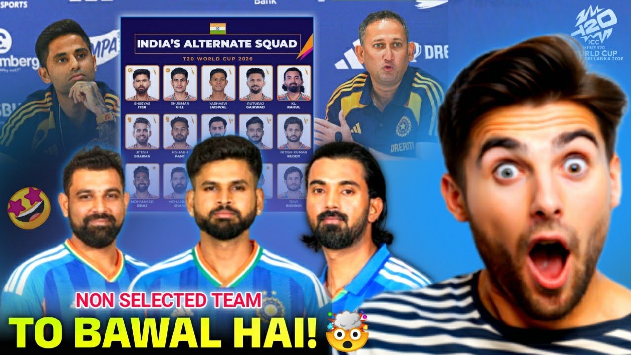 T20 World Cup 2026 | Team India Alternate Squad 😱 | Playing 11 | BCCI Plan B Team | Hindi