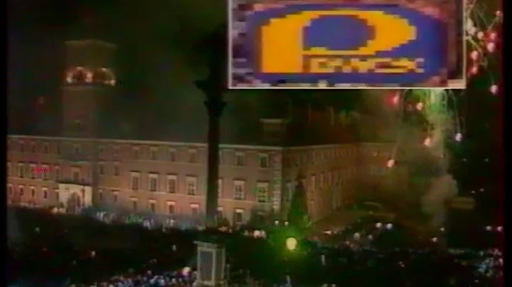 Pr. II - Fragment powitania 1990 roku na Pl. Zamkowym w Warszawie