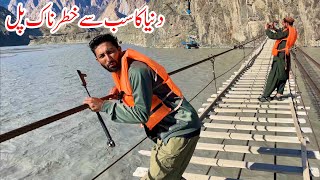 World Most Dangerous Hussaini Suspension Bridge in Hunza | EP 12 | Northern Pakistan 🇵🇰