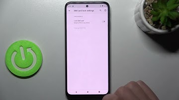 How to Lock SIM Card with SIM PIN in Motorola Moto G41 - Access SIM Card Settings