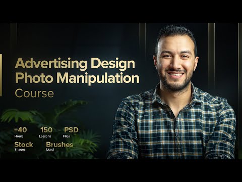 Advertising design using photo manipulation Course