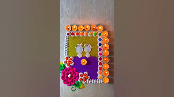 Diwali rangoli #diwalirangoli #rangoli #rangolidesigns #shorts