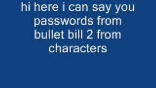 Bullet Bill 2 Cheats For Characters