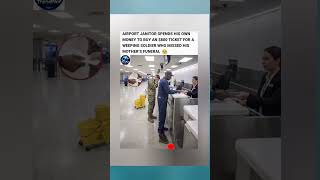 🥹❤️He bought a stranger a chance to say goodbye 🥹✈️❤️#emotional #heartwarming#love#viral#shorts#fyp