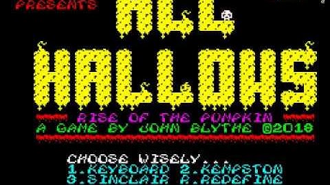 All Hallows New ZX Spectrum game. WIP