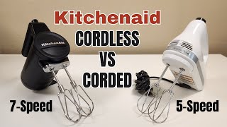 Kitchenaid Cordless 7Speed VS Kitchenaid 5Speed Hand Mixers  Review