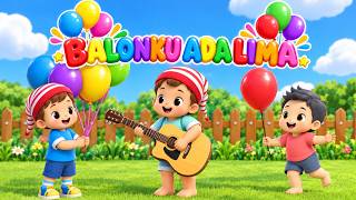 🎈 Balonku Ada Lima | Lagu Anak Indonesia Terpopuler 🌈 | Lagu Anak-anak Indonesia