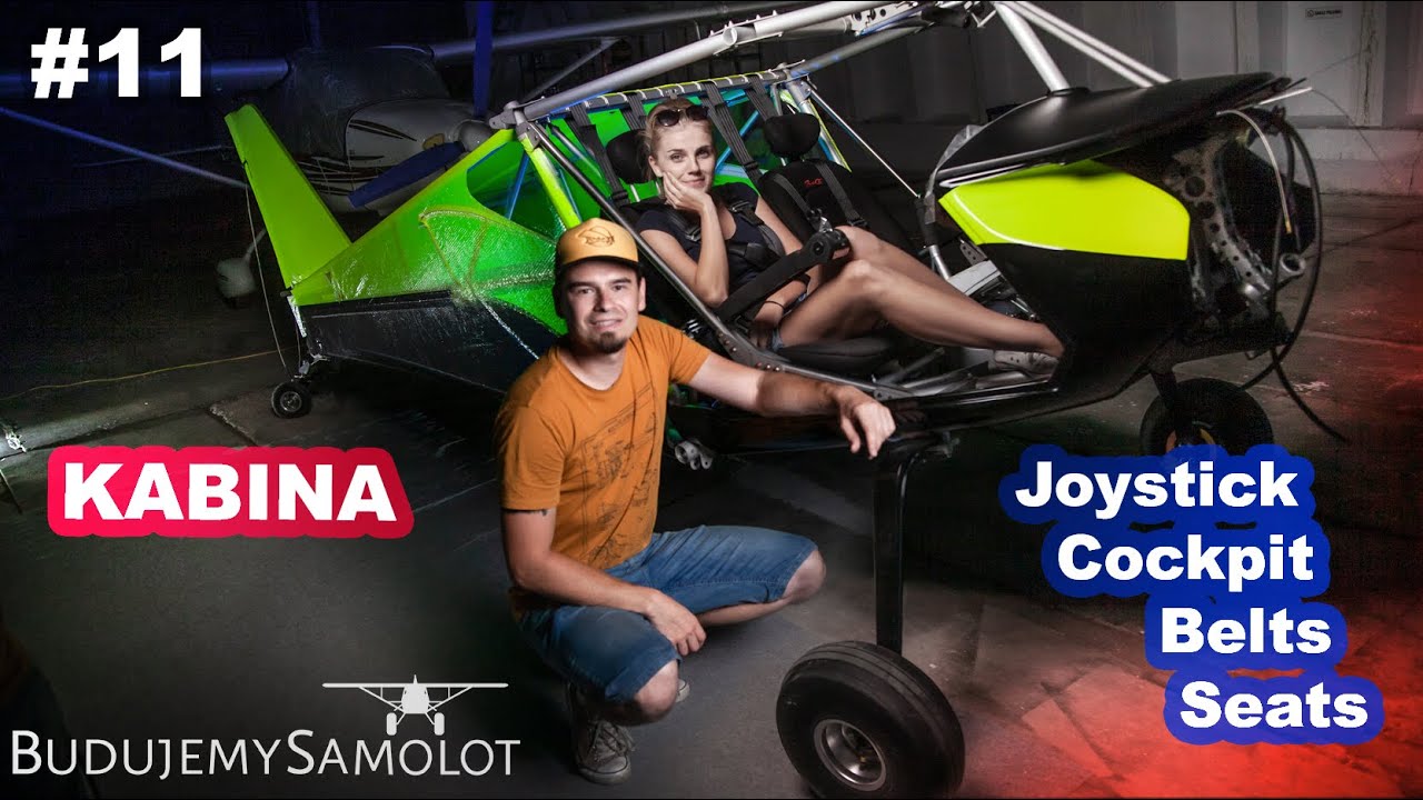 BudujemySamolot.pl- Kabina - Cockpit, Belts, Seats, Joystick - Subtitles EN Building a Plane #11