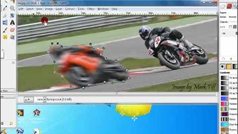 Motion Blur with GIMP photo editor