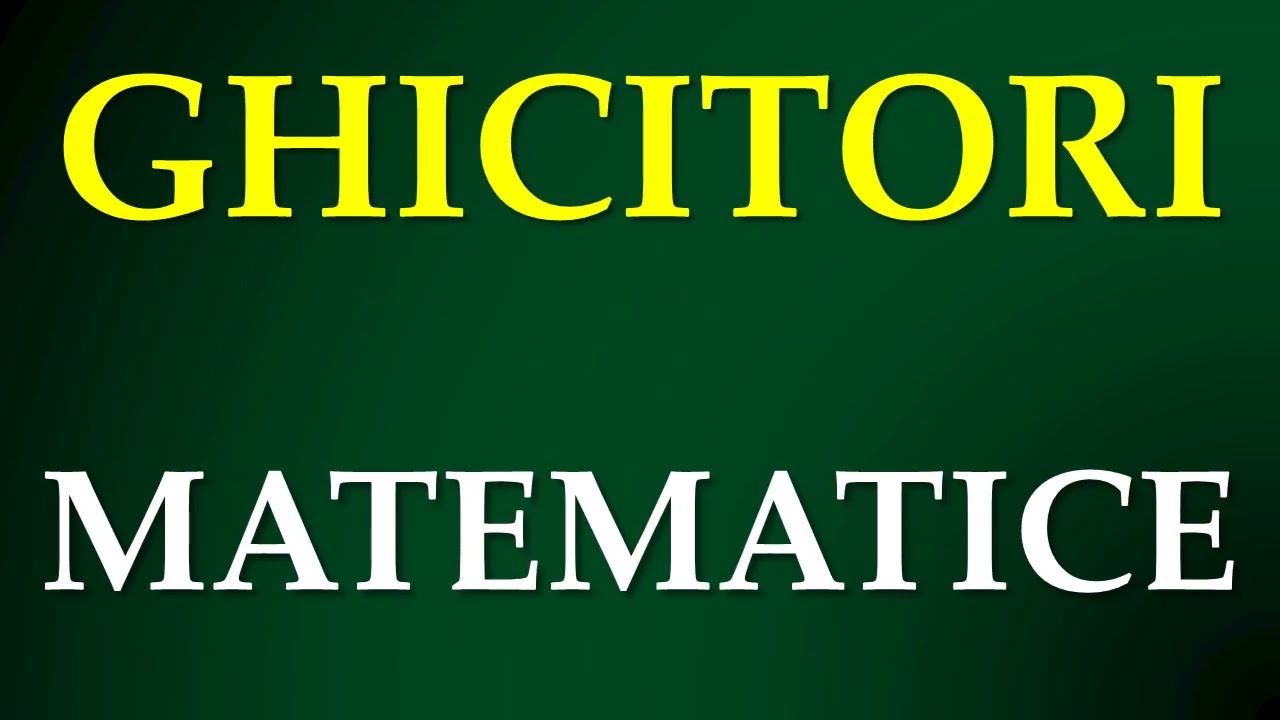 Ghicitori Matematice Clasa a 4-a cu Raspunsuri #formuleonline