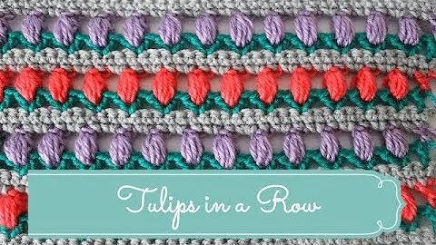 Amazing Tulip Crochet Tutorial with Colorwork