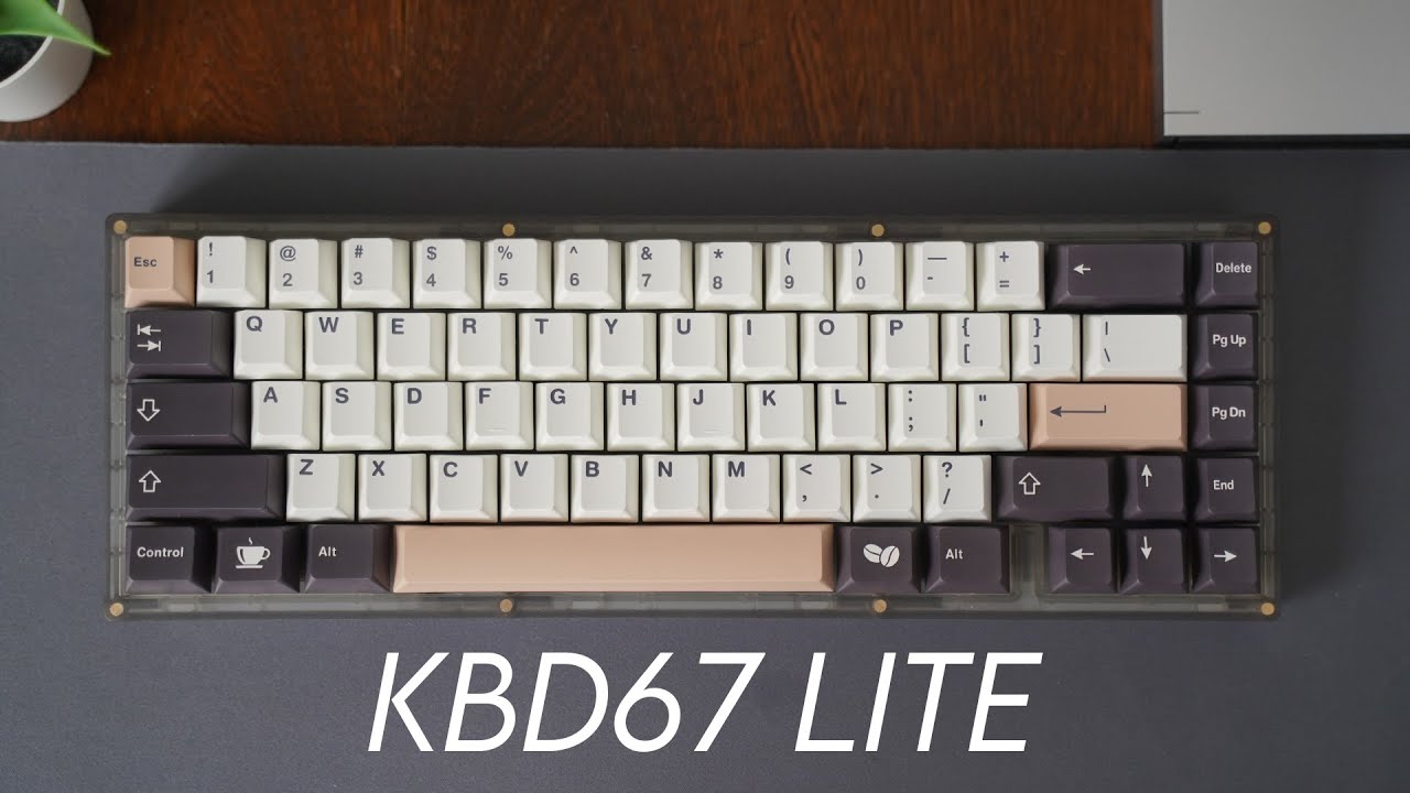 KBD67 lite aluminum case upgrade (KBD67 V3) - YouTube