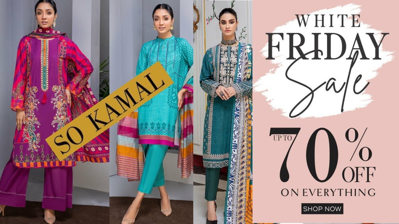 So Kamal winter Collection sale 70 Off So Kamal Friday sale 2021