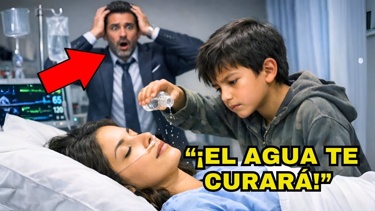 DERAM 7 DIAS DE VIDA À ESPOSA DO MILIONÁRIO... MAS UM MENINO POBRE JOGA ÁGUA BENDITA E...