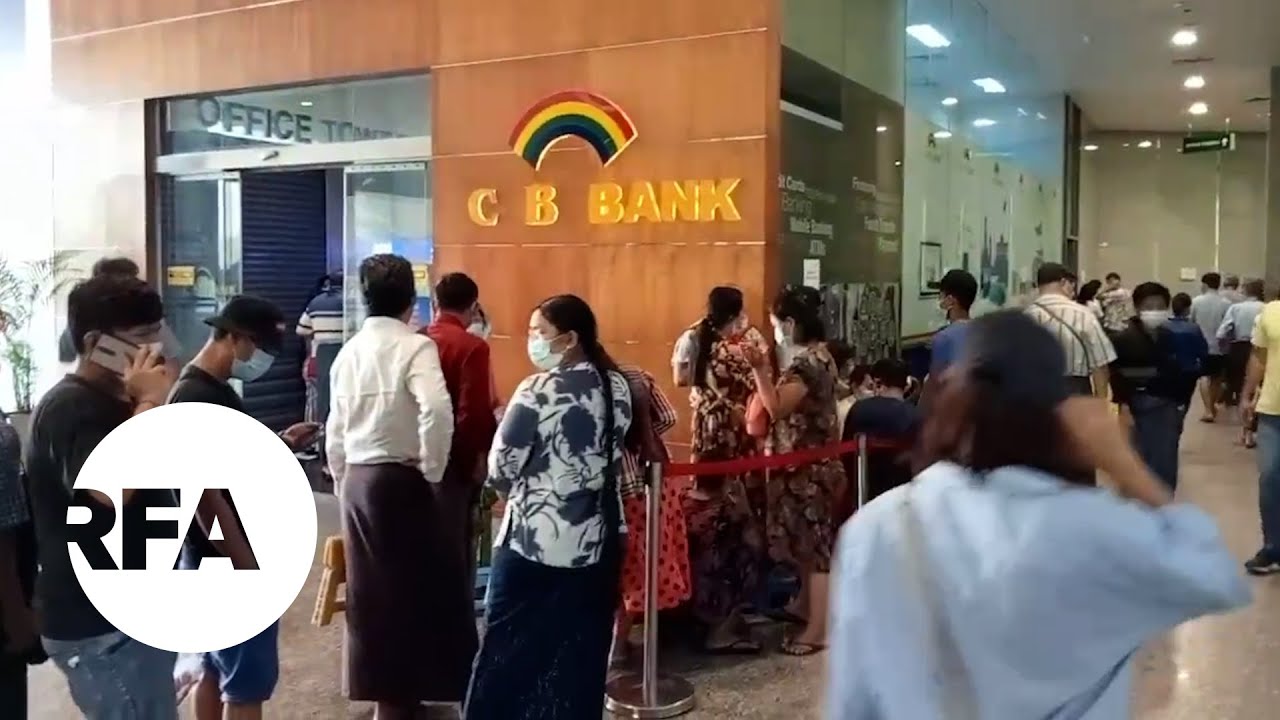Long Lines at Myanmar Banks After Coup Plunges Banking System into Total Chaos