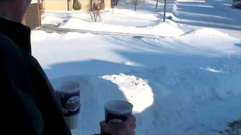 Hot Water Freezing in Air