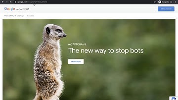 Setting up to Google ReCaptcha