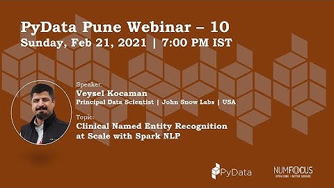 Clinical Named Entity Recognition at Scale with Spark NLP | Veysel Kocaman | PyData Pune Meetup
