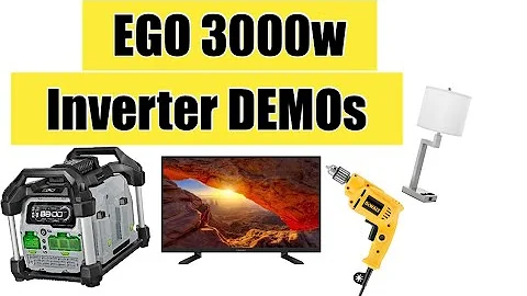 Unleash the Power! Demo of EGO Nexus 3000w Portable Inverter