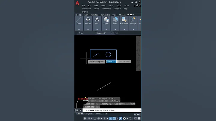 Rotate Reference In AutoCAD