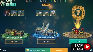 War Robots Live Stream New Event Crate Opening Update 8.7 #warrobots