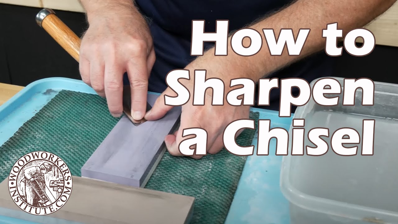 How to Quickly Sharpen a Chisel [Woodworkers Institute] - YouTube