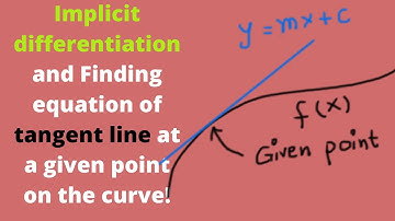 Finding Equation of Tangent at a point on the curve- by implicit differentiation- Calculus problem.