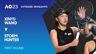 Xinyu Wang v Storm Hunter Extended Highlights | Australian Open 2023 First Round screenshot 5